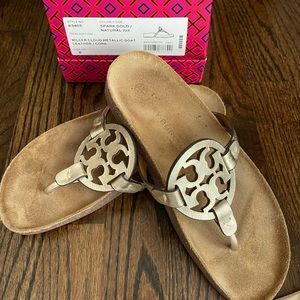 Tory Burch Miller Cloud Sandals - Size 8 - EUC